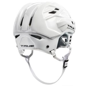 picture of white true helmet back