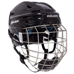 picture of black bauer re-akt 150 helmet with cage