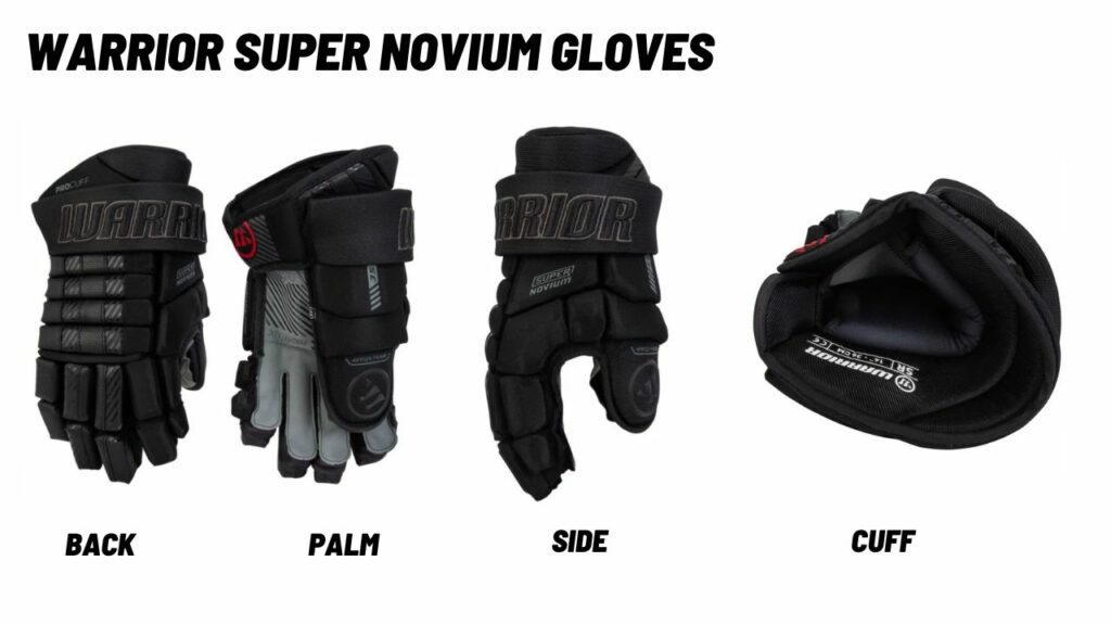pictures of warrior super novium hockey gloves